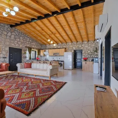Villa With Private Pool For 4 People In Bozyer, Fethiye